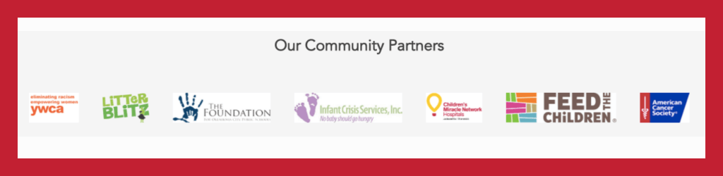 List of community partners at focus federal credit union